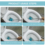 HASTHIP Flexible Toilet Plunger for Siphon-Type Toilets with Bendable Rubber Head and Stainless Steel Handle | Hygienic Deep-Clean Dredge Tool