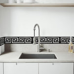 HASTHIP Geometric Shape Acrylic Wall Stickers for DIY Home Decor with 12 Pcs Black Design