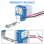5Pcs Light Sensor System Component AC 220V Photocell Light Sensor Switch Waterproof Light Sensor DIY Modification Switch Sensor for Ceiling Light, Porch Light, Street Light, Pathway Light