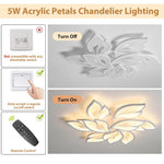 HASTHIP Modern LED Flush Mount Ceiling Light with Remote Control