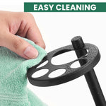 HASTHIP Toothbrush Holder Stand for Bathroom with Iron Cup Rack for 4 Toothbrushes | Modern Open-Frame Design