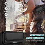 HASTHIP® Anti-Scratch Nylon Phone Holster Clip On Phone Holster Protective Case for Galaxy S23/S22 Ultra 5G