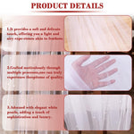 HASTHIP Table Runner for Weddings and Parties with Pearl Embellished Lace 80x300cm | Elegant Sheer Dining Decor