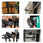 HASTHIP Garage Storage Organizer for Tools featuring 9.92 in Long Reach Hook & Carbon Steel Build