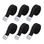 6 Pack Tie Down Straps, Heavy Duty Lashing Straps Adjustable Cam Buckle Tie-Down Straps with Metal Bucklefor Motorcycle, Cargo, Trucks, Trailer, Luggage, 2.5m