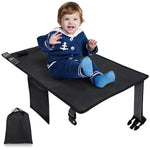 Airplane Footrest for Kids, Toddler Travel Bed, Airplane Foot Hammock for Baby with Anti-Slip Design, Airplane Seat Extender for Kids, Portable Airplane Travel Accessories, 79 * 44cm (Black)