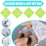 HASTHIP Shoes Wash Bags for Sneakers and Clothing 11.8x14.1x4.7 in with Zipper and Straps