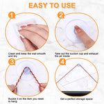 HASTHIP Suction Cup Hooks for Kitchen and Bathroom featuring Strong Hold Clear PVC | 40pcs in 4 Sizes