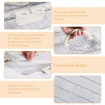 HASTHIP Kitchen Seasoning Powder Box with 8 Compartments 28x21x6.5cm and Leak-Proof Lid