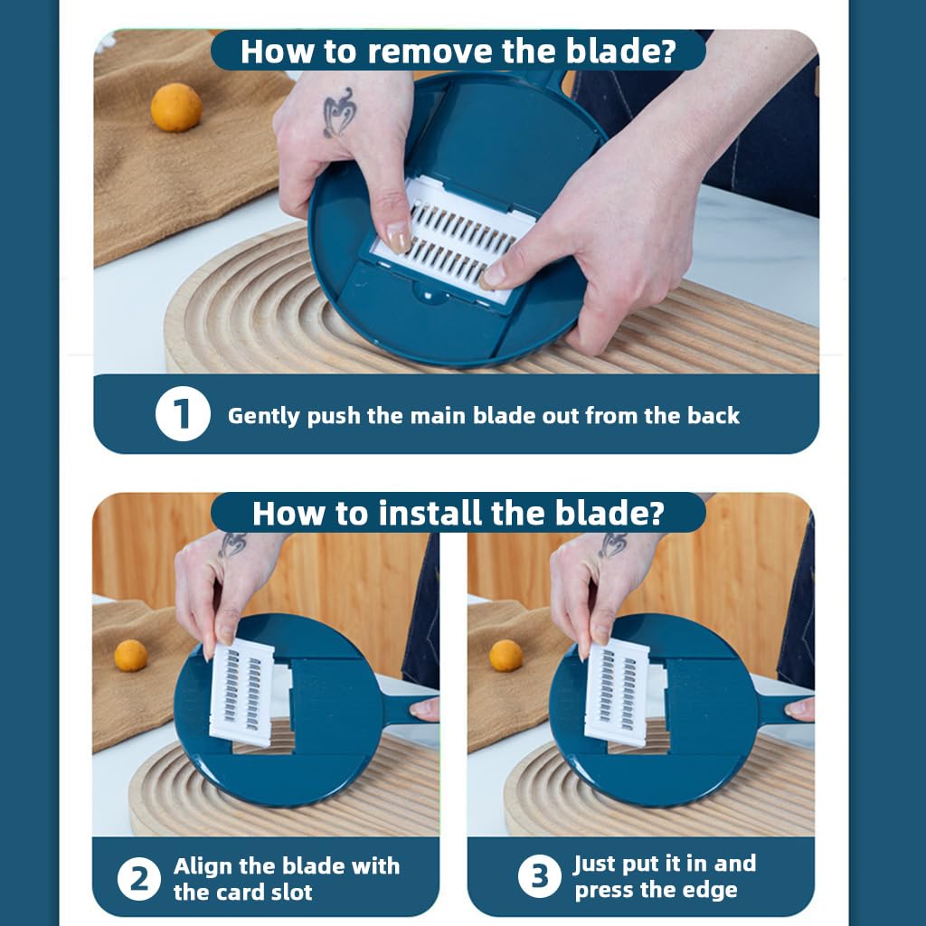 HASTHIP Vegetable Chopper 9 in 1 Multifunctional Cutter with Dicer and Storage Container | Ideal for Salad, Onion and Potato Prep