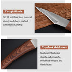 HASTHIP Grafting Tool for Organic Fruit Trees with Ergonomic Wooden Handle | Stainless Steel Cutter in Portable Leather Pouch