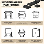 HASTHIP EVA Furniture Pads for Floor Protection with 13ft x 0.78in Strip | 6mm Thick Anti Slip Surface