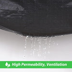 HASTHIP Weed Barrier Fabric for Garden and Pathway Weed Control 3.3ft x 32.8ft | Permeable UV‑Resistant Landscape Cloth