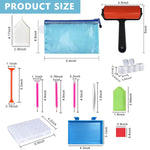 HASTHIP Diamond Painting Tools Kit for DIY Art with 22 Pieces and Dual Tip Pens | 28 Grids Organizer