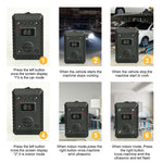 HASTHIP® Ultrasonic AnimalRepeller for Car Rodent Repeller for Car Battery Operated Mouse Repeller Under Hood Rodent Repeller with Strobe Light USB Dual Power Supply Home Vehicle Mouse Repeller