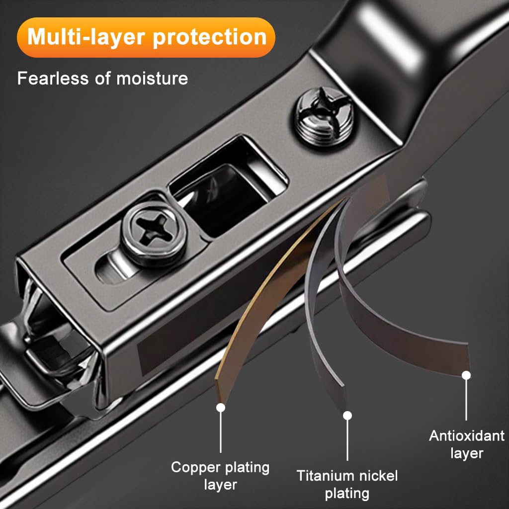 HASTHIP Cabinet Door Soft Close Hinges with Hydraulic Slow Closing Design