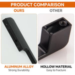 HASTHIP Cabinet Pulls for Kitchen and Vanity with 12.4 in Ergonomic Grip | Sleek Black Aluminum Handles