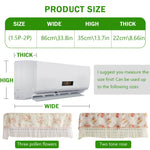 HASTHIP Air Conditioner Cover for 1–1.5p Units featuring Lace Floral Print Cloth | 2 Pack