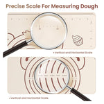 HASTHIP Silicone Baking Mat for Dough Rolling with Non Stick Surface and Measurement 19.6x15.7 in | Includes Scraper and Brush