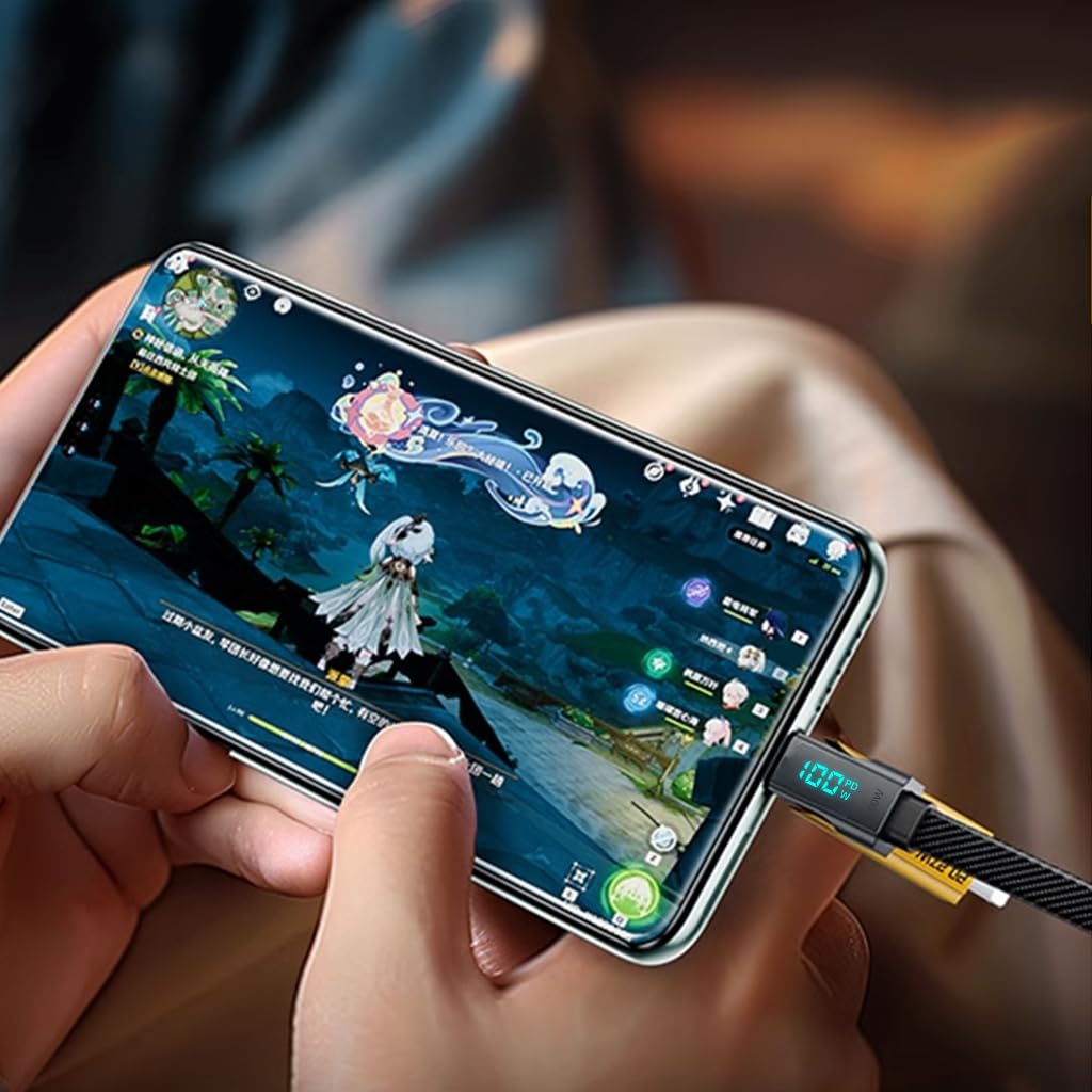 PD100W 4-IN-1 Multi-function Digital Fast Charging Cable, 480Mbps Data