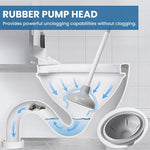 HASTHIP Toilet Brush Kit for Bathroom Cleaning with 3 Piece Set and 360° Deep Scrub | Plunger and Storage Rack