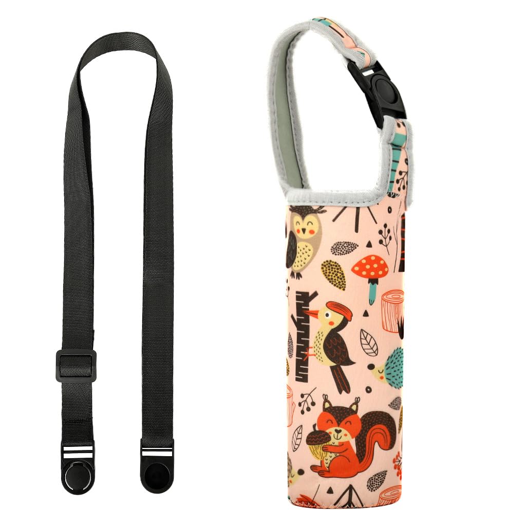 HASTHIP Outdoor Bottle Carrier Sleeve for Hiking and Travel with Quick Release Access | Insulated Polyester Holder for 500–750ml Bottles