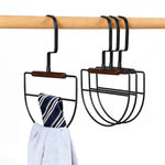 HASTHIP® 4 Pack Metal Scarf Hanger Organizer Space Saving Rotatable Scarf Holder Rack for Closet Storage and Accessory Organization