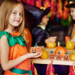 HASTHIP Halloween Candy Box for Party Treats featuring Fold‑Up Square Design 24 pcs 9.6×5.3×5.3 cm | Recyclable Paper Material