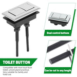 HASTHIP Replacement Flush Toilet Button for Top-Mounted Cisterns with Dual Flush Control | Fits 64 mm Lid Hole