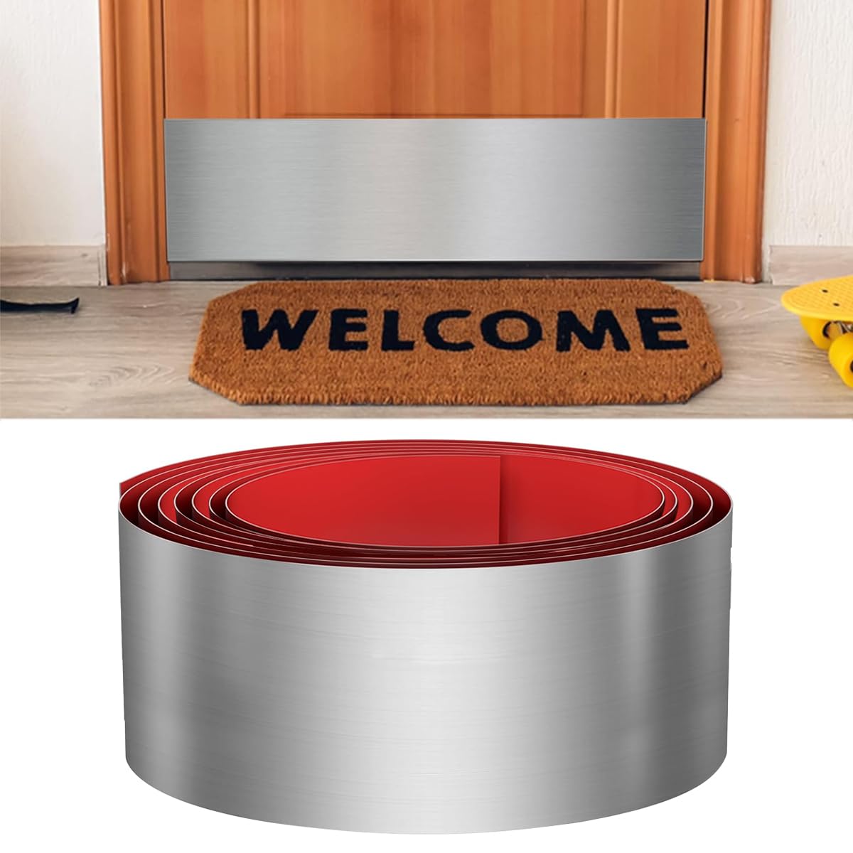 HASTHIP wall molding trim for home interior featuring 9.8 ft self adhesive stainless steel design