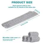 HASTHIP Microfiber Duster Sleeves for Cleaning Wand featuring 40.5 cm Fit & Reusable Covers | Pack of 4