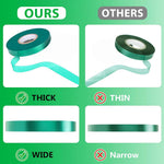 HASTHIP Gardening Twist Ties Roll for Plant Support featuring 150 ft PVC Tape in Green | Ideal for Tomato and Tree Training
