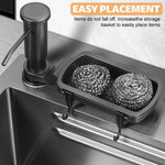 HASTHIP® Mesen Dish Soap Dispenser for Kitchen Sink Dispenser, Countertop Soap Dispenser Pump with Storage Rack 40" Extension Tube kit,