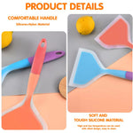 HASTHIP Silicone Spatula for Cooking with 4.7 Inch Wide Head and 450°F Heat Resistance | Food Grade Nonstick Utensils