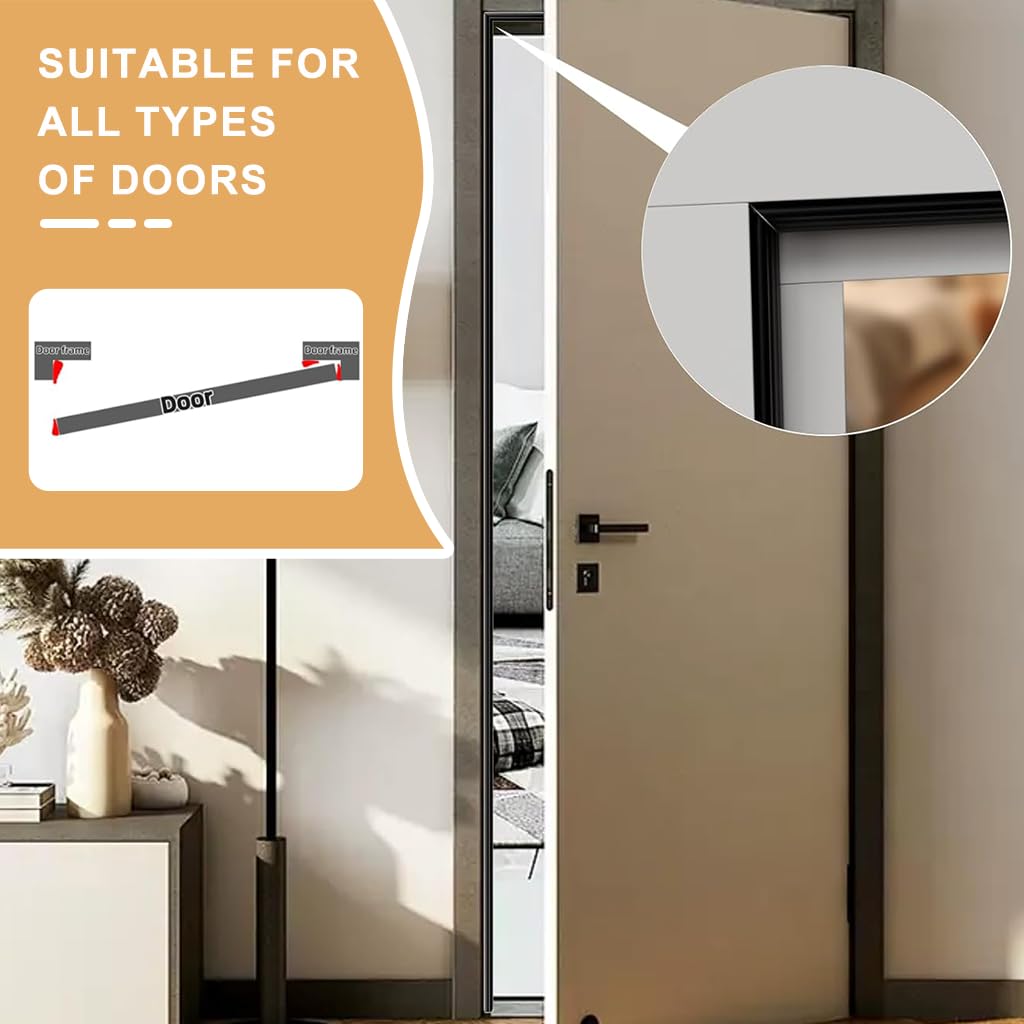 HASTHIP Window Weather Stripping for Doors and Windows with 5m Adhesive Foam | Wedge Design Black Rubber Seal