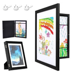 HASTHIP Kids Artwork Frame for Paintings with Front Opening 8.3x11.8 in | Black Display