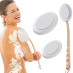 HASTHIP® Cepillo Corporal con Mango Largo de Madera para Espalda,Aplicador de Loción y Cepillo Baño con 3 Cabezas Reemplazables,Exfoliante y Masajeador Antideslizante para Piel Seca o Ducha