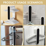 HASTHIP Clothes Hanger Organizer Rack for Closet and Laundry with Double Layer Retractable Design | Holds up to 50 Hangers and Supports 8 lbs