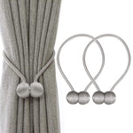 Supvox Magnetic Curtain Tiebacks Curtain Clips Rope Holdbacks Curtain Weaving Holder Buckles for Home Office Decoration, Pack of 2, Solid