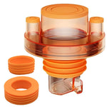 HASTHIP Self Closing Floor Drain Seal for Sink with Hose Inlets | 50 75mm 2PCS Anti Odor Adapter