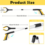 HASTHIP Grabber Reacher Tool 32.6 Inch for Picking Up Litter with Magnet and Ergonomic Handle
