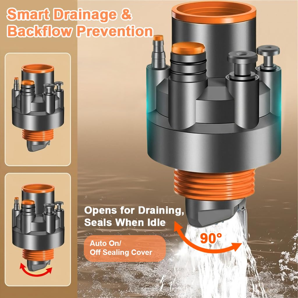 HASTHIP Universal Anti-Odor Sink Drain Connector for Dishwasher & Water Purifier