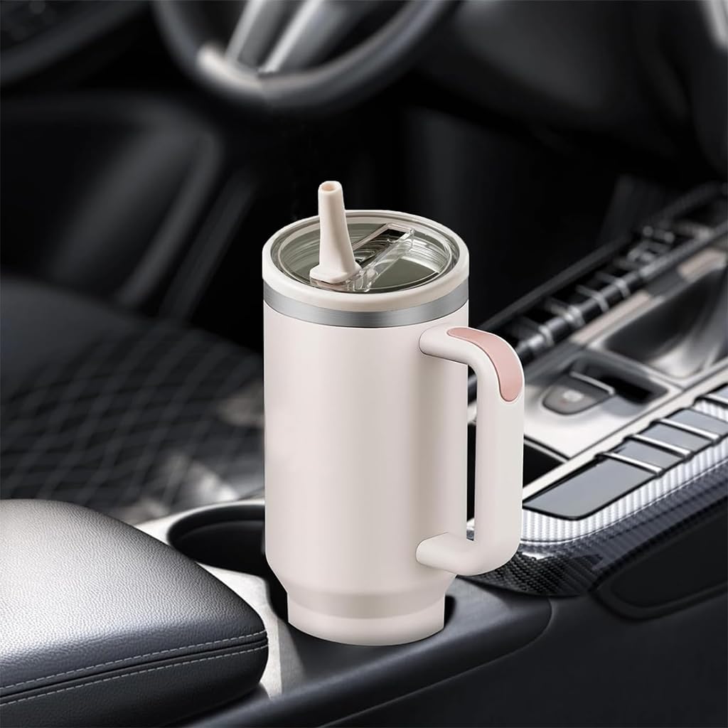 HASTHIP Drinking Straw Lids for 40Oz Tumbler Water Bottle featuring Folding Nozzle | Leak-Proof Design