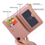 HASTHIP® Small PU Leather Multi Wallets Credit Card Holder Coin Purse Zipper -Small Secure Card Case/Gift Wallets For Women Stylish