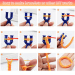 HASTHIP® Loom Bands Kit for Kids Girls,Rainbow Looms Rubber Band Craft Friendship Bracelet Making Loom Band Set With Braiding Tools,
