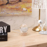 3D Solar System Crystal Ball Night Light, 7 Colors Change Glass Ball Lamp with LED Light Wooden Base, Solar System Lamp for Bedroom Home Decor, Birthday Astronomy Space Gifts for Kids Friend
