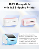 HASTHIP® Etiquetas térmicas reflectantes de 2” x 1”, etiquetas autoadhesivas de color