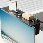 HASTHIP 42cm Over TV Storage Shelf Organizer with Carbon Steel TV Top Rack