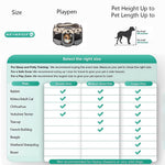 HASTHIP® Foldable Pet Playpen Breathable Indoor Pet Fence Pet Enclosure with Mesh Window for Cat Dog Movable Pet Delivery Room