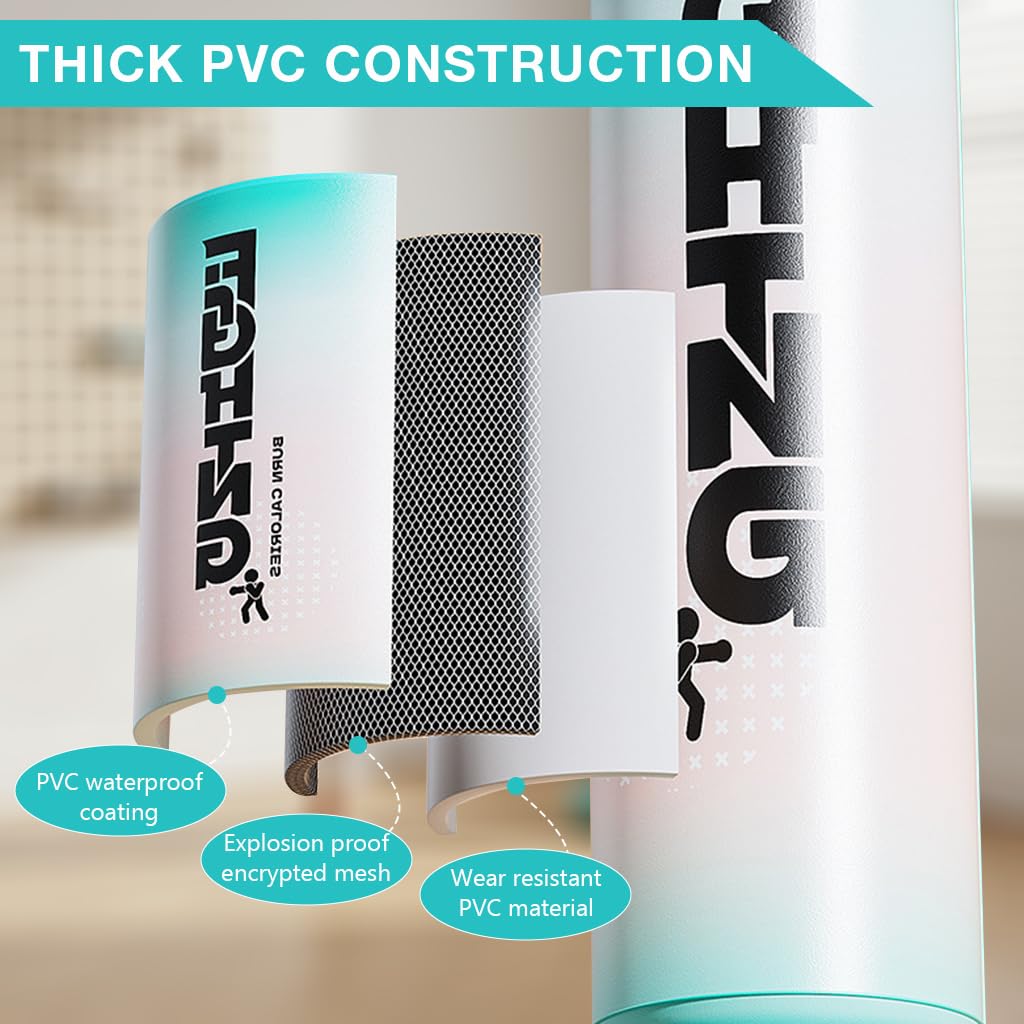 HASTHIP Inflatable Boxing Column with Water Filled Base for Home Training